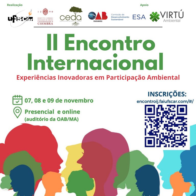 II Encontro Internacional do Instituto Jurídico da Universidade de Coimbra (UC) e Centro de Estudos em Democracia Ambiental (CEDA) da Universidade Federal de São Carlos (UFSCar)